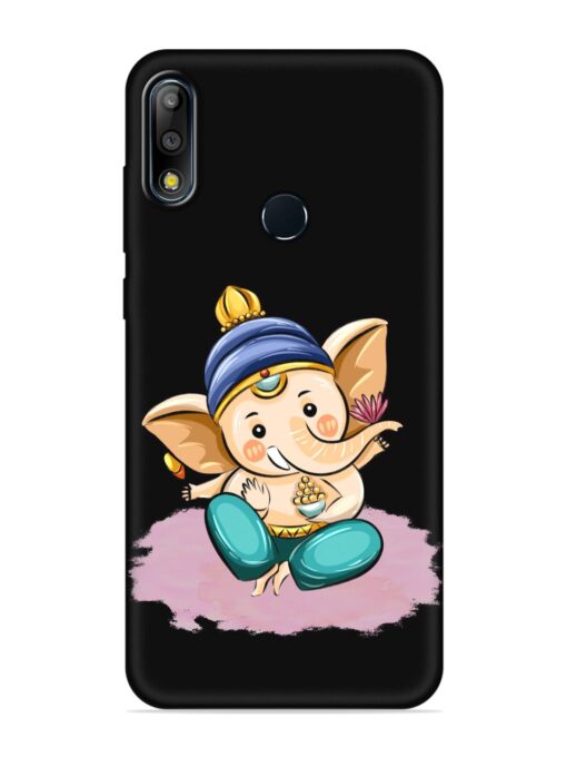 Bal Ganesh Vector Art Embossed Soft Silicone Case for Asus Zenfone Max Pro M2 Zapvi