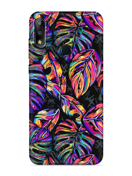 Tropical Seamless Vector Embossed Soft Silicone Case for Asus Zenfone Max Pro M2 Zapvi