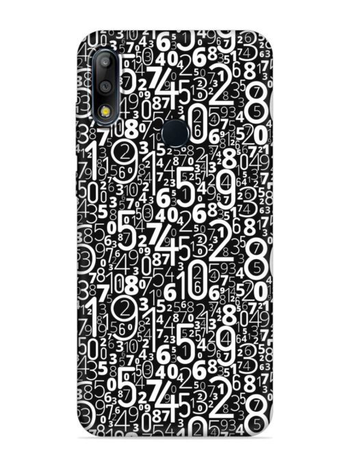 Many Numbers Different Embossed Soft Silicone Case for Asus Zenfone Max Pro M2 Zapvi