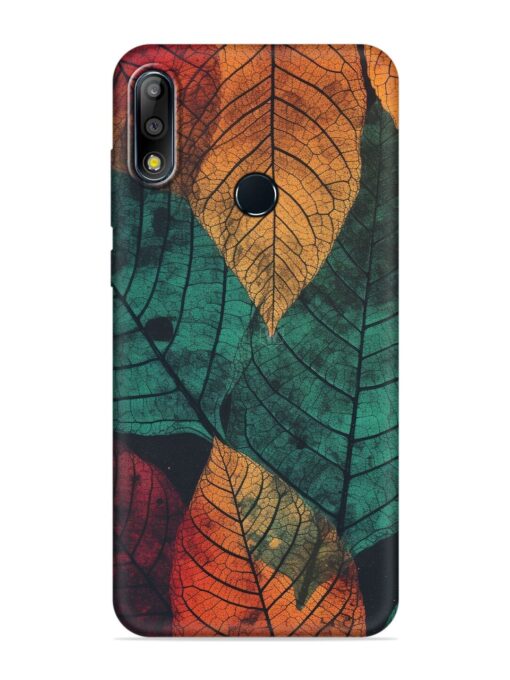 Leaves Artwork Embossed Soft Silicone Case for Asus Zenfone Max Pro M2 Zapvi