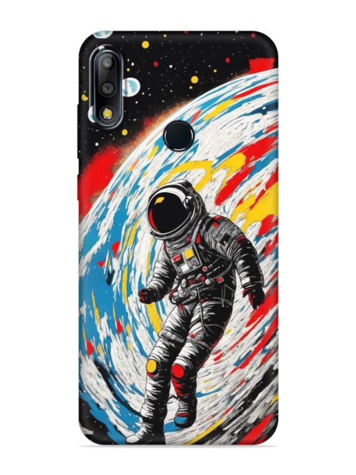 Astronaut Art Embossed Soft Silicone Case for Asus Zenfone Max Pro M2 Zapvi