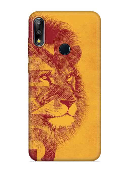 Gold Lion Crown Art Embossed Soft Silicone Case for Asus Zenfone Max Pro M2 Zapvi