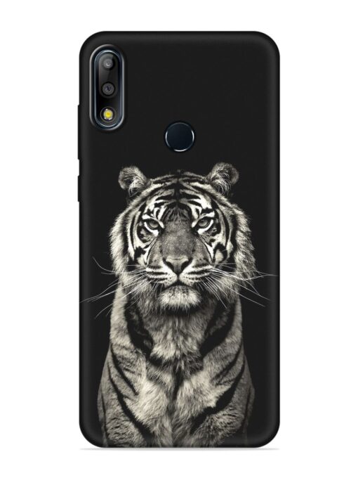 Tiger Art Embossed Soft Silicone Case for Asus Zenfone Max Pro M2 Zapvi