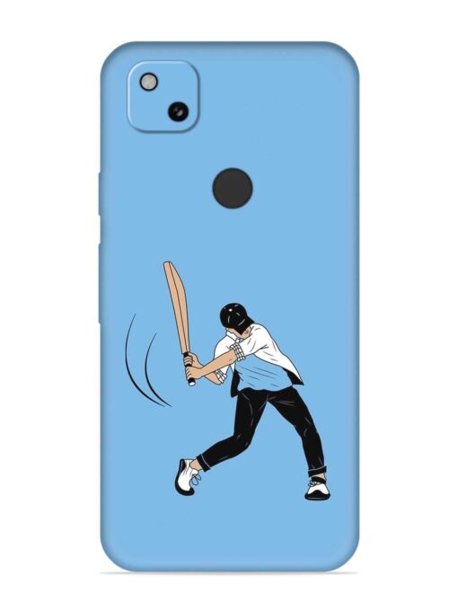 Cricket Gully Boy Embossed Soft Silicone Case for Google Pixel 4A Zapvi