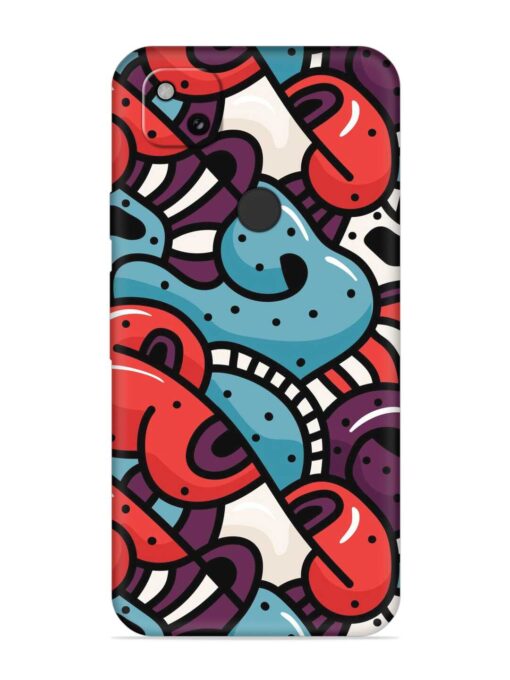 Seamless Backdrop Colorful Embossed Soft Silicone Case for Google Pixel 4A Zapvi