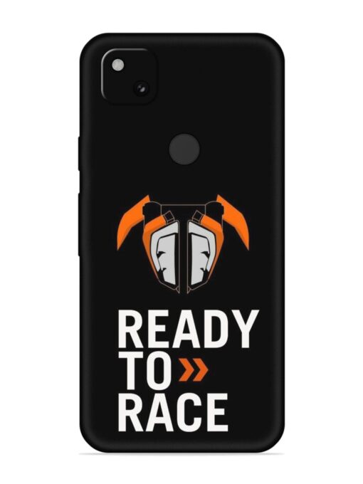 Ready To Race Embossed Soft Silicone Case for Google Pixel 4A Zapvi