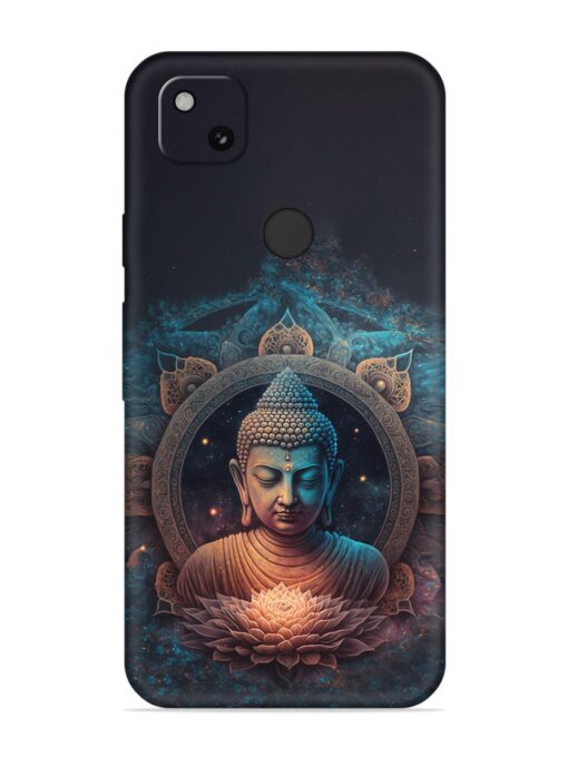 Gautam Buddha Embossed Soft Silicone Case for Google Pixel 4A Zapvi