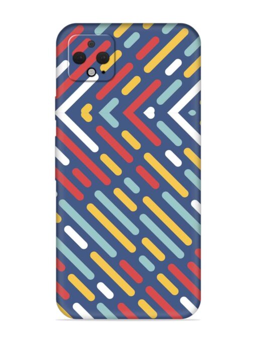 Colored Lines Embossed Soft Silicone Case for Google Pixel 4 Xl Zapvi