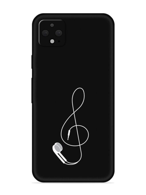 Music Earphone Vector Embossed Soft Silicone Case for Google Pixel 4 Xl Zapvi