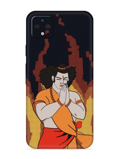 Shree Ram Vector Embossed Soft Silicone Case for Google Pixel 4 Xl Zapvi