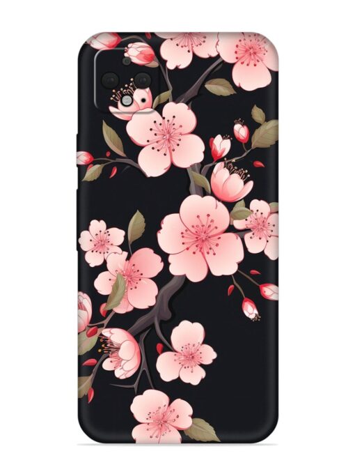 Cherry Blossom Embossed Soft Silicone Case for Google Pixel 4 Xl Zapvi