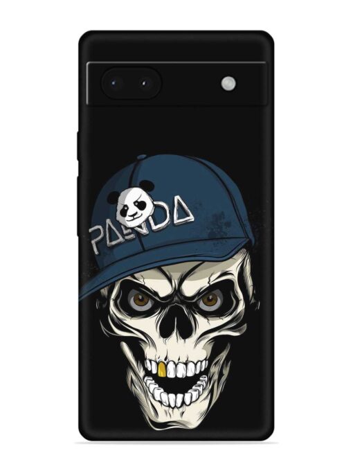 Panda Skull Embossed Soft Silicone Case for Google Pixel 6A Zapvi