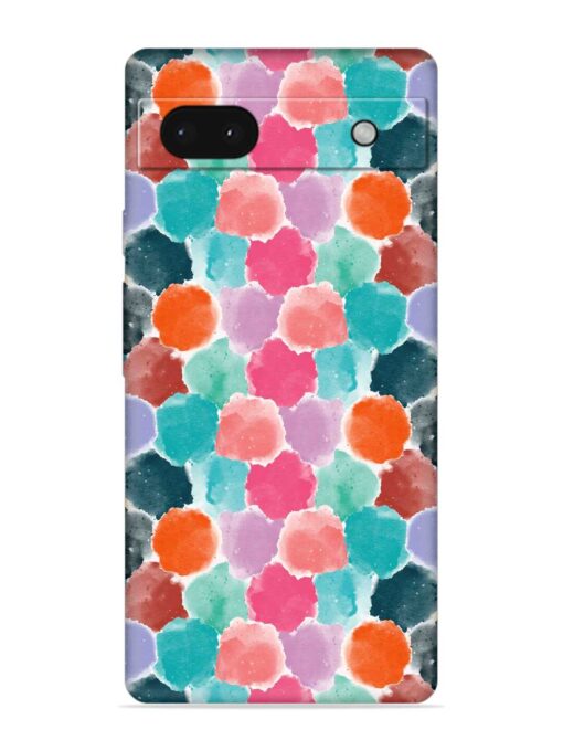 Colorful Seamless Pattern Embossed Soft Silicone Case for Google Pixel 6A Zapvi