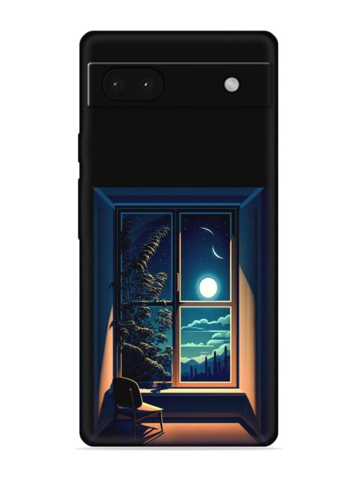 Night View At Window Embossed Soft Silicone Case for Google Pixel 6A Zapvi