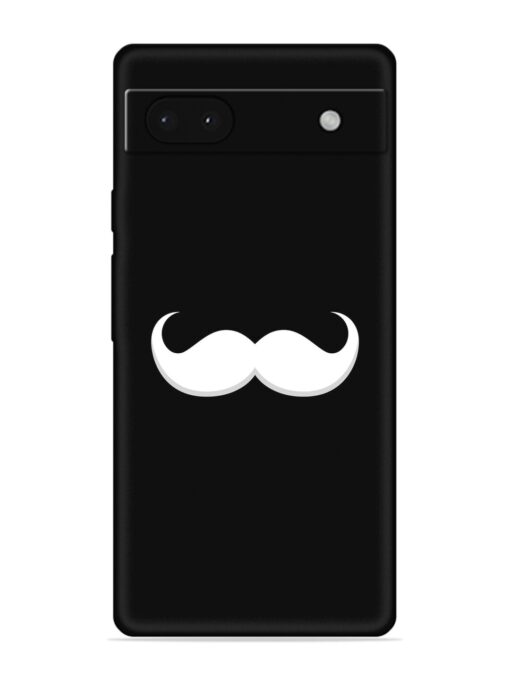 Mustache Vector Embossed Soft Silicone Case for Google Pixel 6A Zapvi