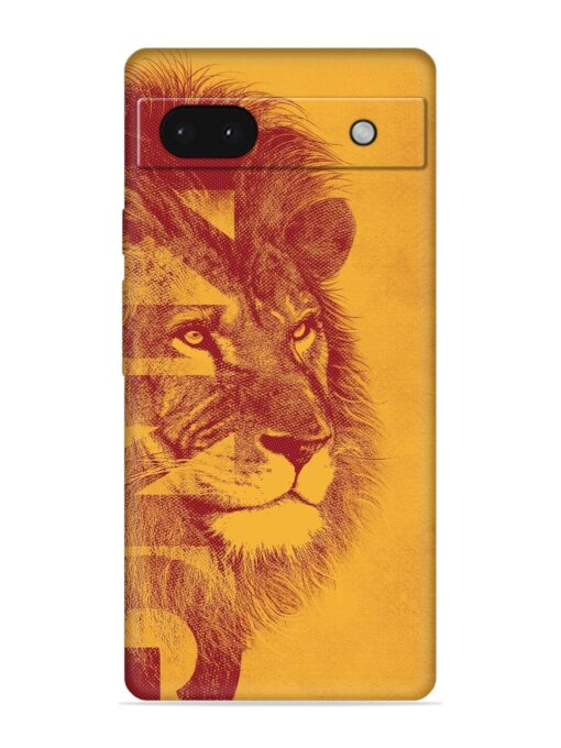 Gold Lion Crown Art Embossed Soft Silicone Case for Google Pixel 6A Zapvi