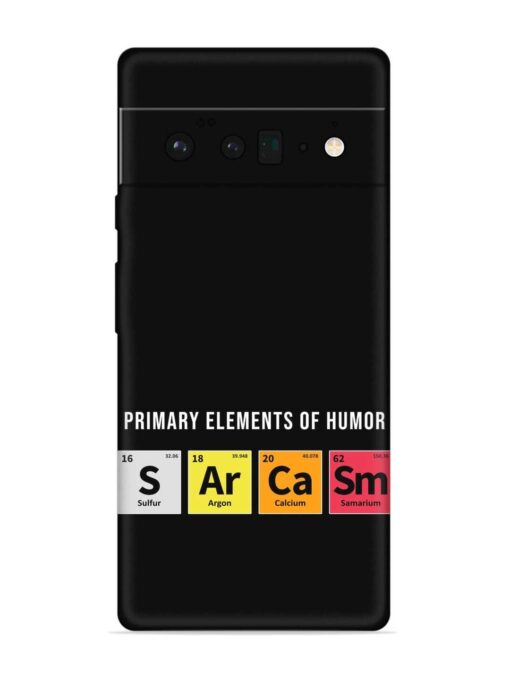 Primary Elements Humor Embossed Soft Silicone Case for Google Pixel 6 Pro Zapvi