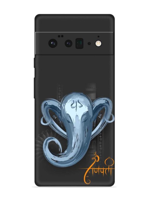 Illustration Lord Ganpati Embossed Soft Silicone Case for Google Pixel 6 Pro Zapvi