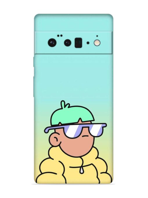 Doodles Cool Character Embossed Soft Silicone Case for Google Pixel 6 Pro Zapvi