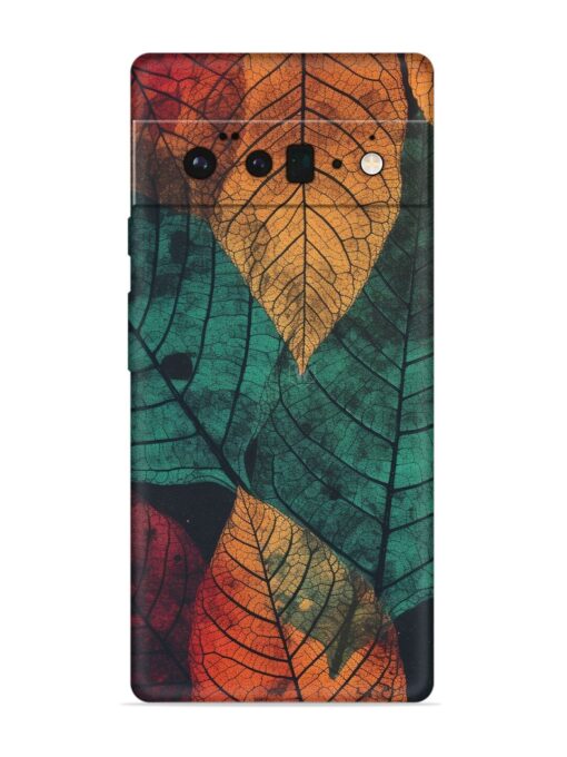 Leaves Artwork Embossed Soft Silicone Case for Google Pixel 6 Pro Zapvi