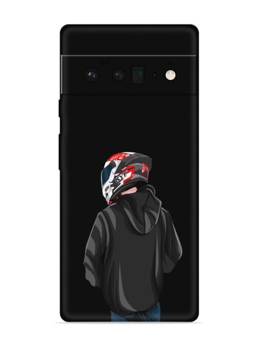 Motorcycle Rider Embossed Soft Silicone Case for Google Pixel 6 Pro Zapvi