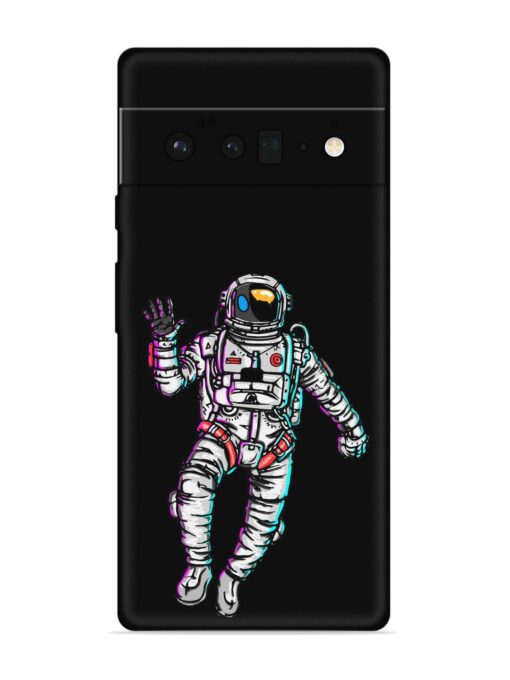 Spaceman Embossed Soft Silicone Case for Google Pixel 6 Pro Zapvi