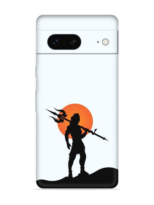 Lord Mahadev Trendy Embossed Soft Silicone Case for Google Pixel 7 Zapvi