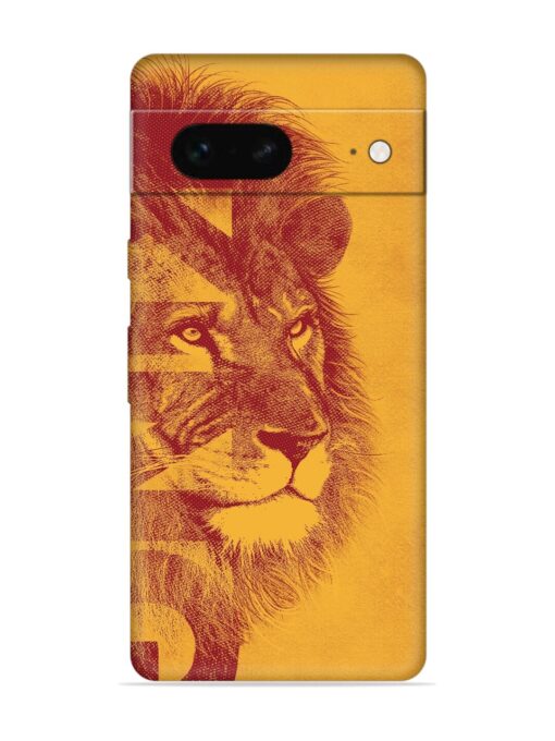 Gold Lion Crown Art Embossed Soft Silicone Case for Google Pixel 7 Zapvi