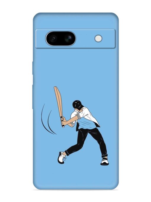 Cricket Gully Boy Embossed Soft Silicone Case for Google Pixel 7A Zapvi