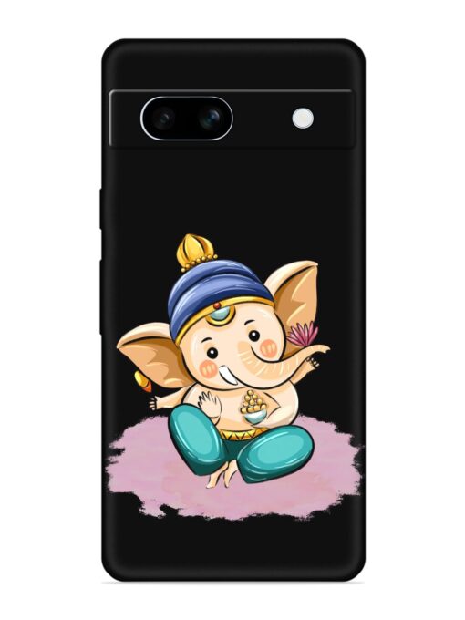 Bal Ganesh Vector Art Embossed Soft Silicone Case for Google Pixel 7A Zapvi