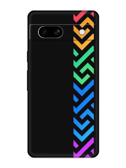 Colorshape Stripes Embossed Soft Silicone Case for Google Pixel 7A Zapvi