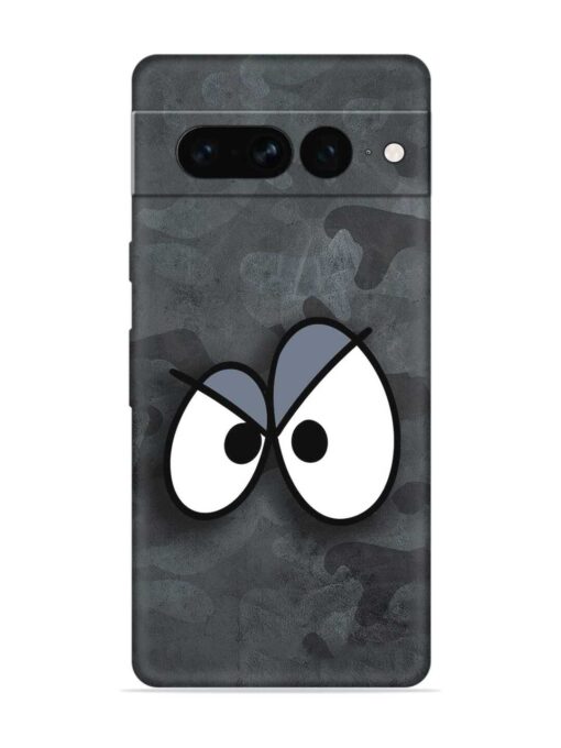 Big Eyes Night Mode Embossed Soft Silicone Case for Google Pixel 7 Pro Zapvi