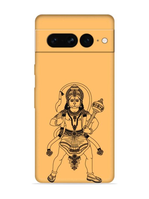 Indian God Hanuman Embossed Soft Silicone Case for Google Pixel 7 Pro Zapvi