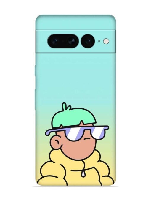 Doodles Cool Character Embossed Soft Silicone Case for Google Pixel 7 Pro Zapvi