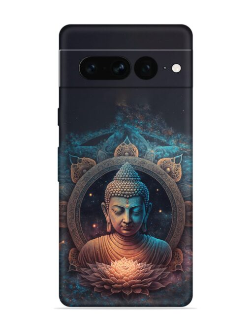 Gautam Buddha Embossed Soft Silicone Case for Google Pixel 7 Pro Zapvi