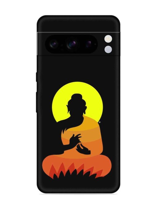 Buddha Art Black Embossed Soft Silicone Case for Google Pixel 8 Pro Zapvi