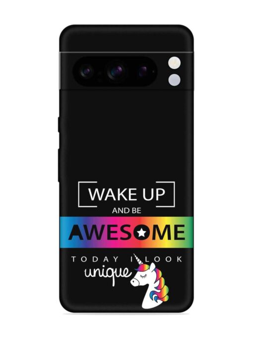 Inspirational Quote Unicorn Embossed Soft Silicone Case for Google Pixel 8 Pro Zapvi