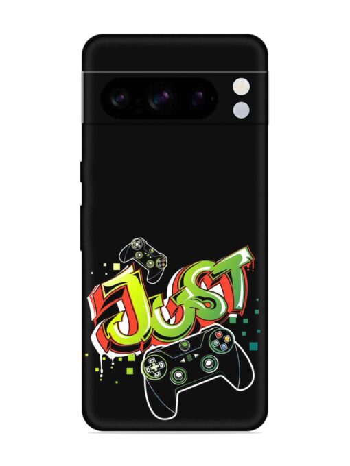 Graffiti Gamepad Illustration Embossed Soft Silicone Case for Google Pixel 8 Pro Zapvi