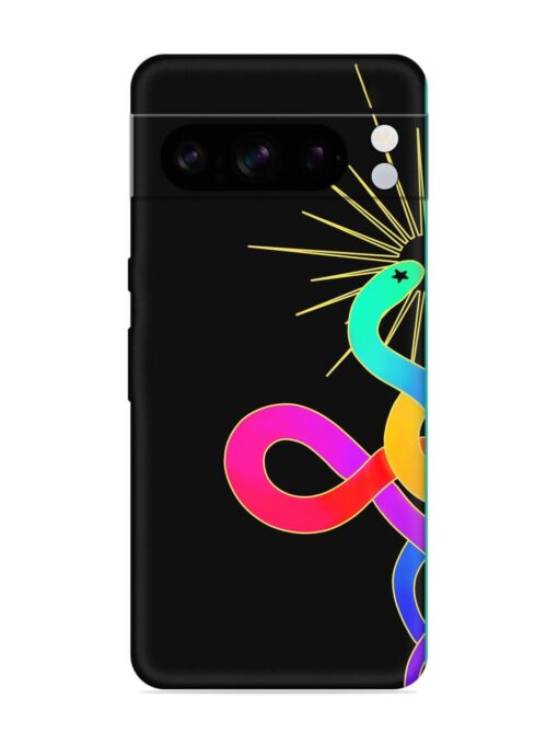 Art Geometric Abstraction Embossed Soft Silicone Case for Google Pixel 8 Pro Zapvi