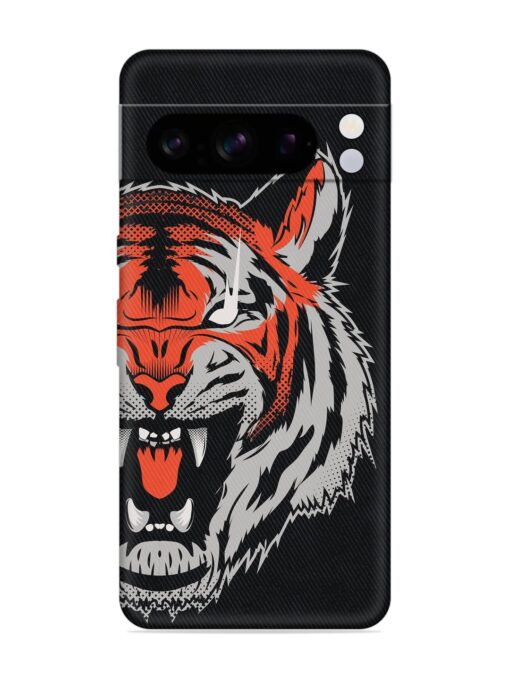 Tiger Aggression Embossed Soft Silicone Case for Google Pixel 8 Pro Zapvi