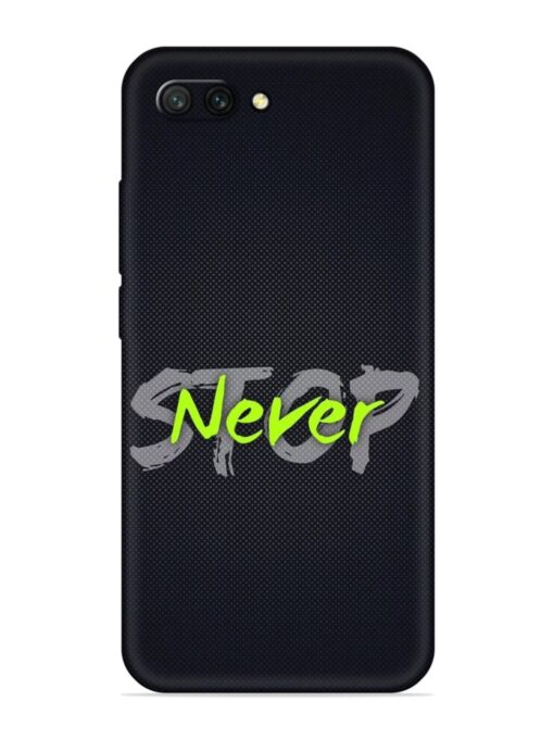 Never Stop Embossed Soft Silicone Case for Honor 10 Zapvi