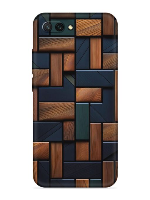 Wooden Background Cubes Embossed Soft Silicone Case for Honor 10 Zapvi