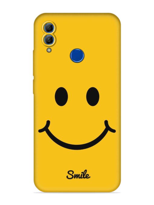 Yellow Smiley Embossed Soft Silicone Case for Honor 10 Lite Zapvi