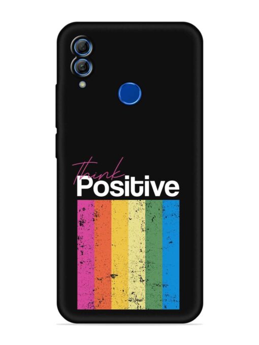 Think Positive Typography Embossed Soft Silicone Case for Honor 10 Lite Zapvi