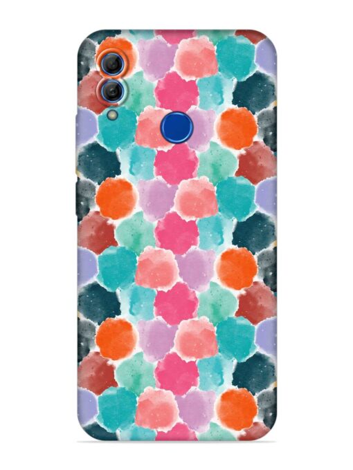 Colorful Seamless Pattern Embossed Soft Silicone Case for Honor 10 Lite Zapvi