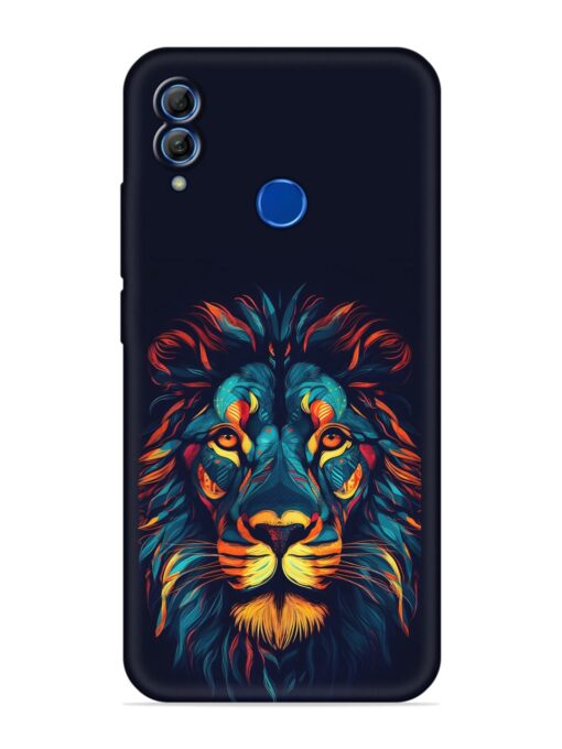 Colorful Lion Embossed Soft Silicone Case for Honor 10 Lite Zapvi