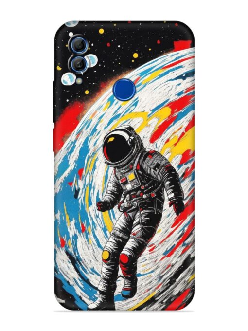 Astronaut Art Embossed Soft Silicone Case for Honor 10 Lite Zapvi