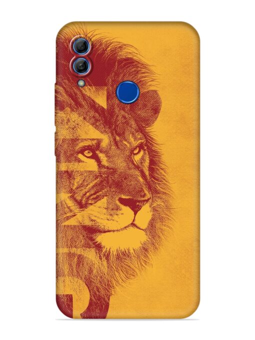 Gold Lion Crown Art Embossed Soft Silicone Case for Honor 10 Lite Zapvi