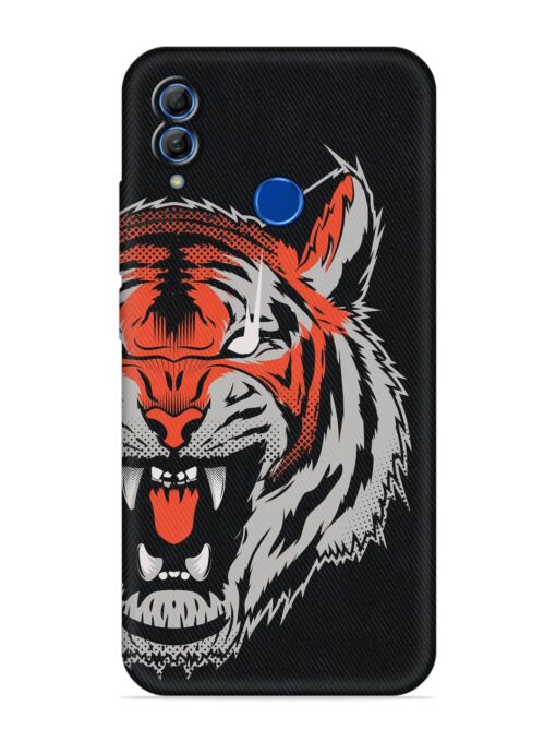 Tiger Aggression Embossed Soft Silicone Case for Honor 10 Lite Zapvi