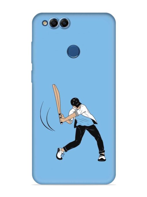 Cricket Gully Boy Embossed Soft Silicone Case for Honor 7X Zapvi